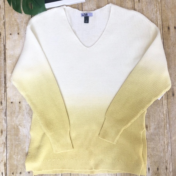 NWT Vylette Dip-Dye Design Sweater  Side Slits - Picture 6 of 8